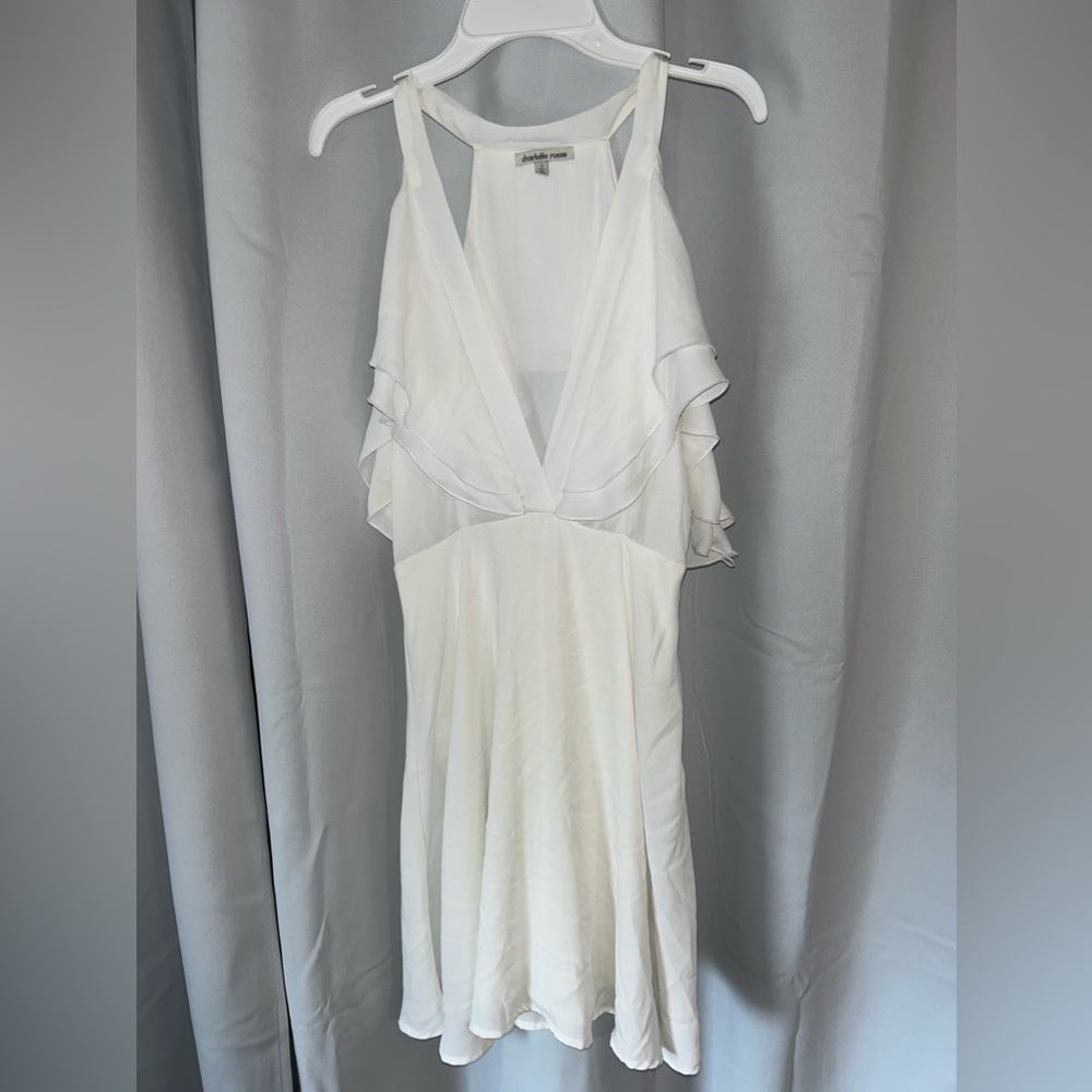 White mini dress